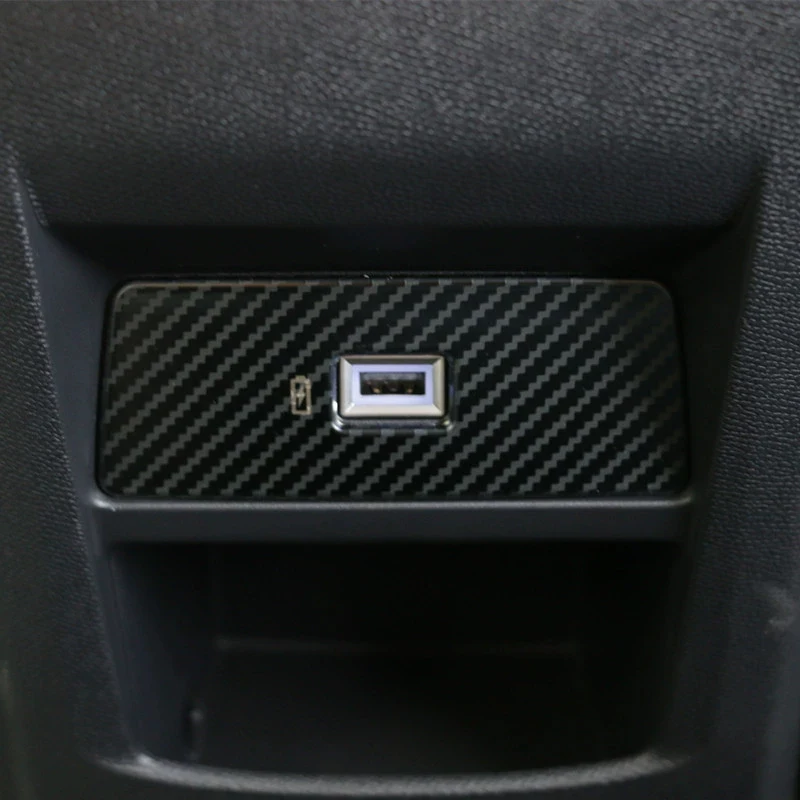 For Citroen C5X 2021 2022 2023 Interior Accessories Rear USB Covers Trim Frame Car Decoration Stainless Steel