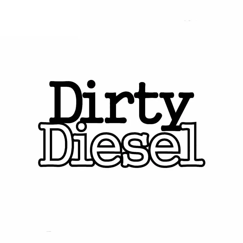 Diesel Car Sticker Decal Funny Fresh Interesting Car Sticker Pvc Decal Is Suitable for Various Models Black/white, 14cm*7cm