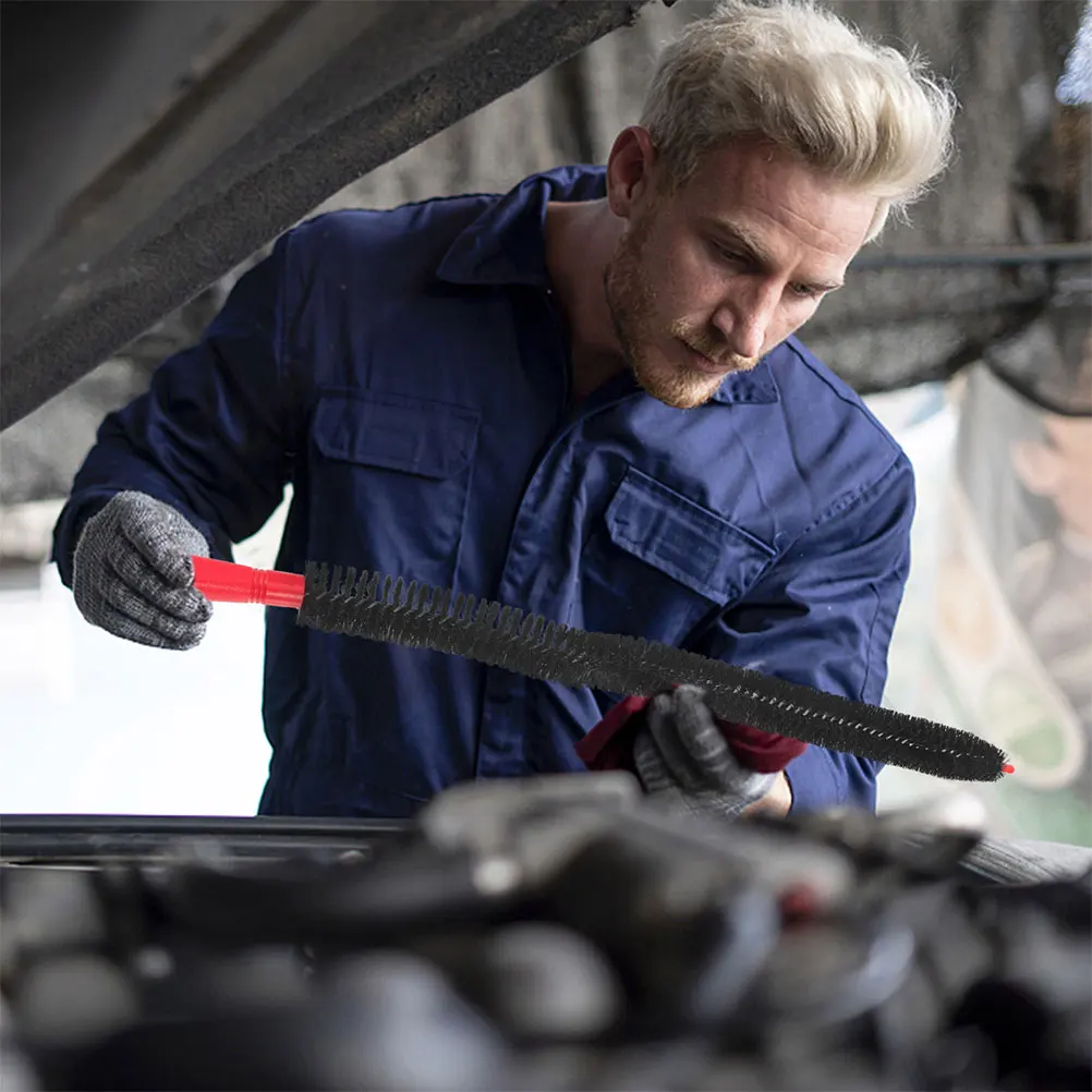 

2Pcs Cleaning Brush Flexible Nylon Cleaner Brush for Drain Pipes Bottles Kitchen Air Conditioner Washing Machine Tubes