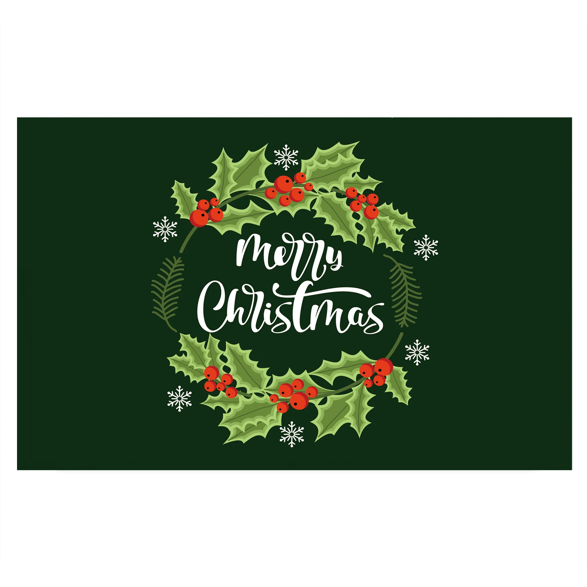 Merry Christmas Doormat Rubber Bathroom Kitchen Mat Garden Garage Door Floor Mat Non-Slip Carpet Entrance Rug