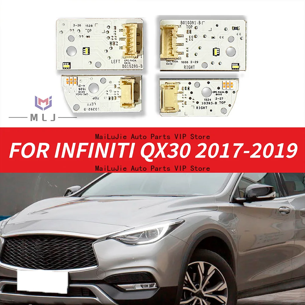 

White DRL Chip For 2017-2019 Infiniti QX30 Angel Eye Chip Daytime Running Light Chip Angel Eye light guide strip Car Accessories