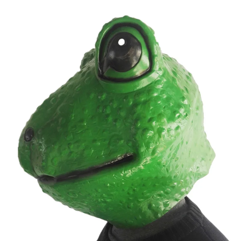 Masque Tête de Grenouille Intégral en Latex – photo 2