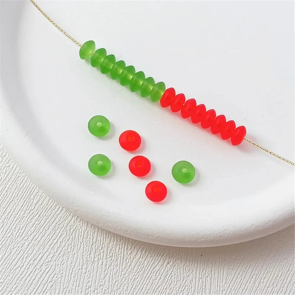 

Glass Butterfly-shaped Beads Abacus Beads Spacer Beads DIY Handcrafted Bracelets Necklaces Loose Bead Jewelry Accessories