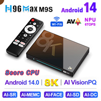 B H96 MAX M9S  Rockchip RK3576 AI Android  Android14 TV BOX 8 Core CPU  AI-MENC 8K AHD Video Decoding 1000M/LAN Wifi6 BT5.4