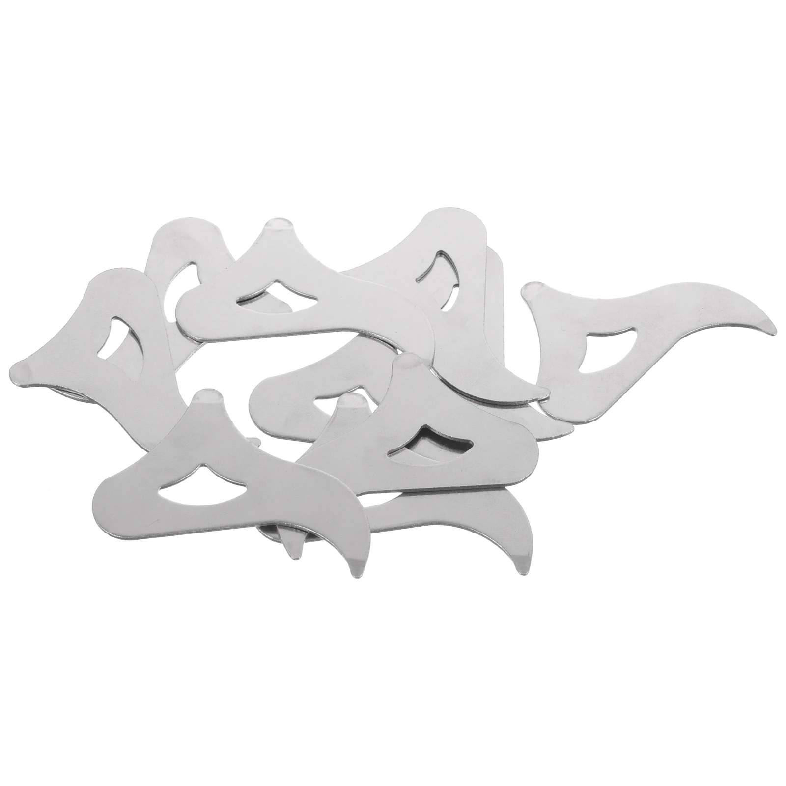 

10pcs Nut Crackers Stainless Steel Smooth Easy Clean Integrated Ergonomic Fruit Opener Pecan Sheller Metal Macadamia