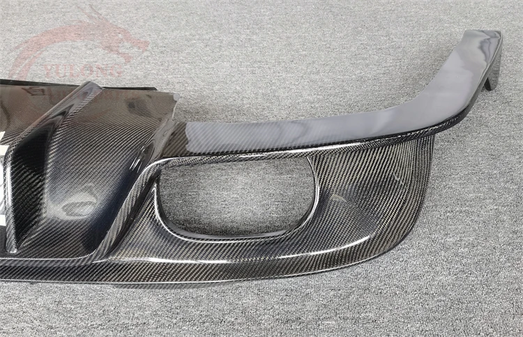 

For XE XEL XF XFL Carbon Fiber Rear Lip Spoiler Diffuser Fits for Jaguar XE 2015 2016 2017 2018 With LED Light Bumper
