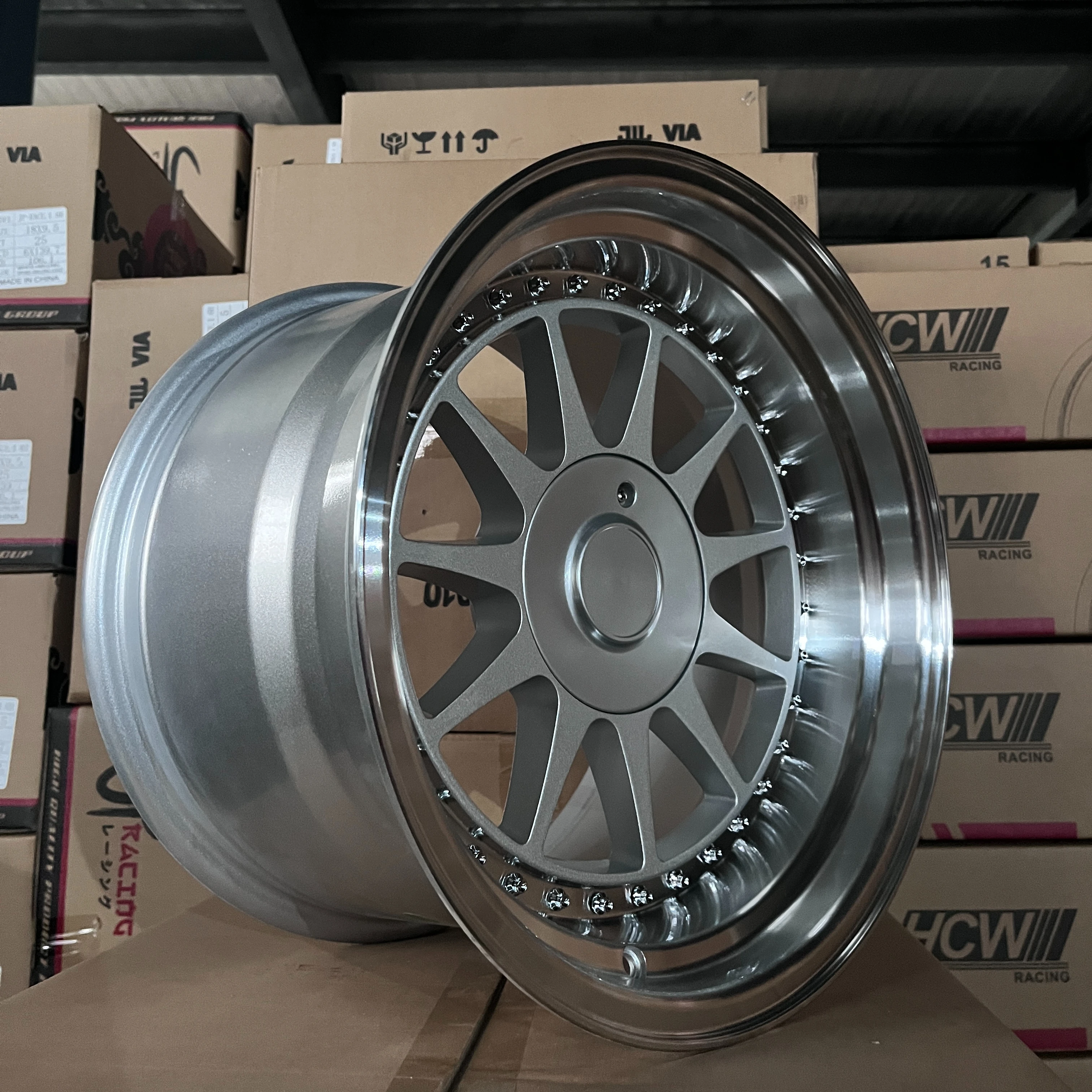 Z1133 R 14/15/16/17/18 Inch Structure Alloy Wheels 4 Holes 4x100 4x108 Car Rims