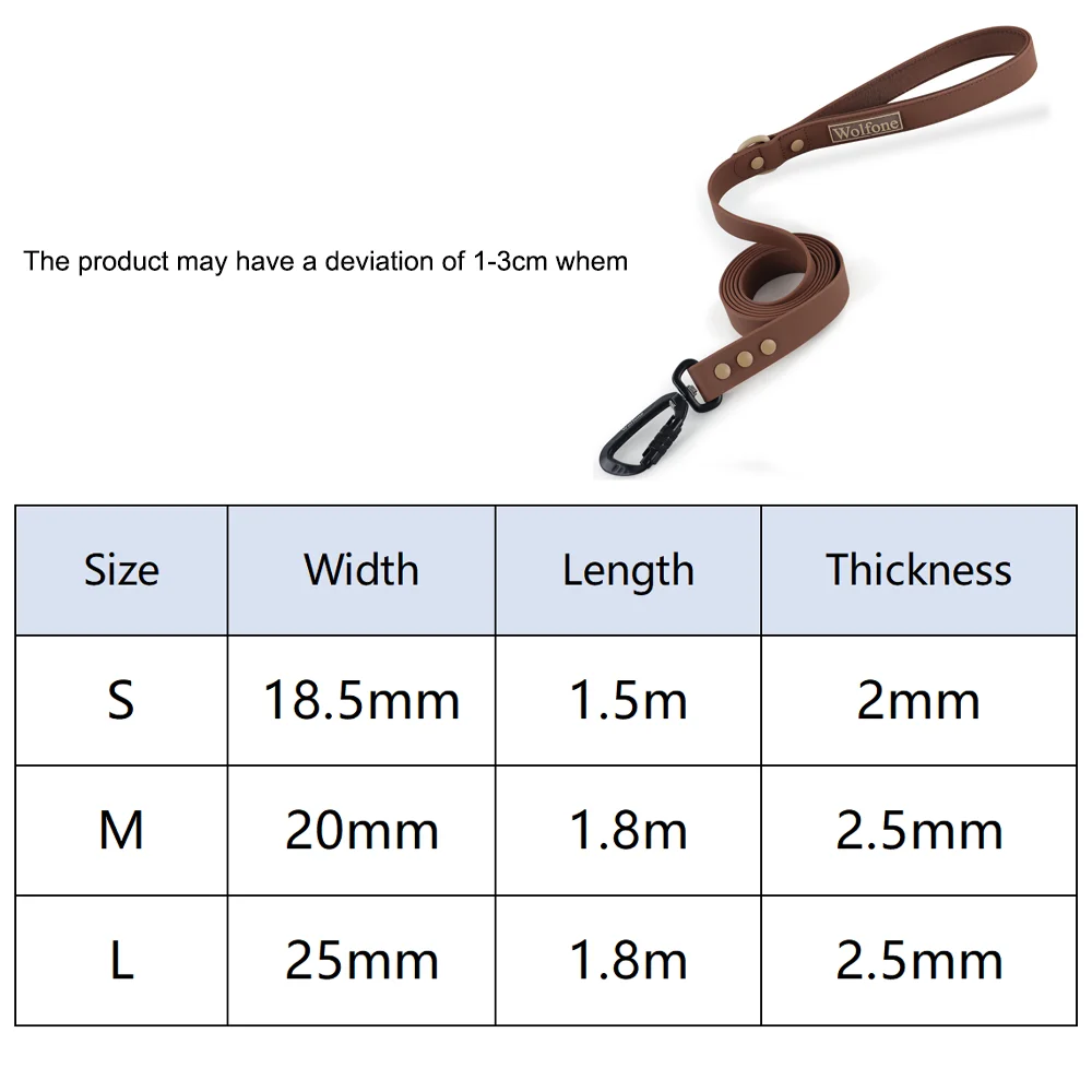 Color blocking rivet Big Dog Leash Handle and Luxury chocolate Universal for large medium and small dog leashes