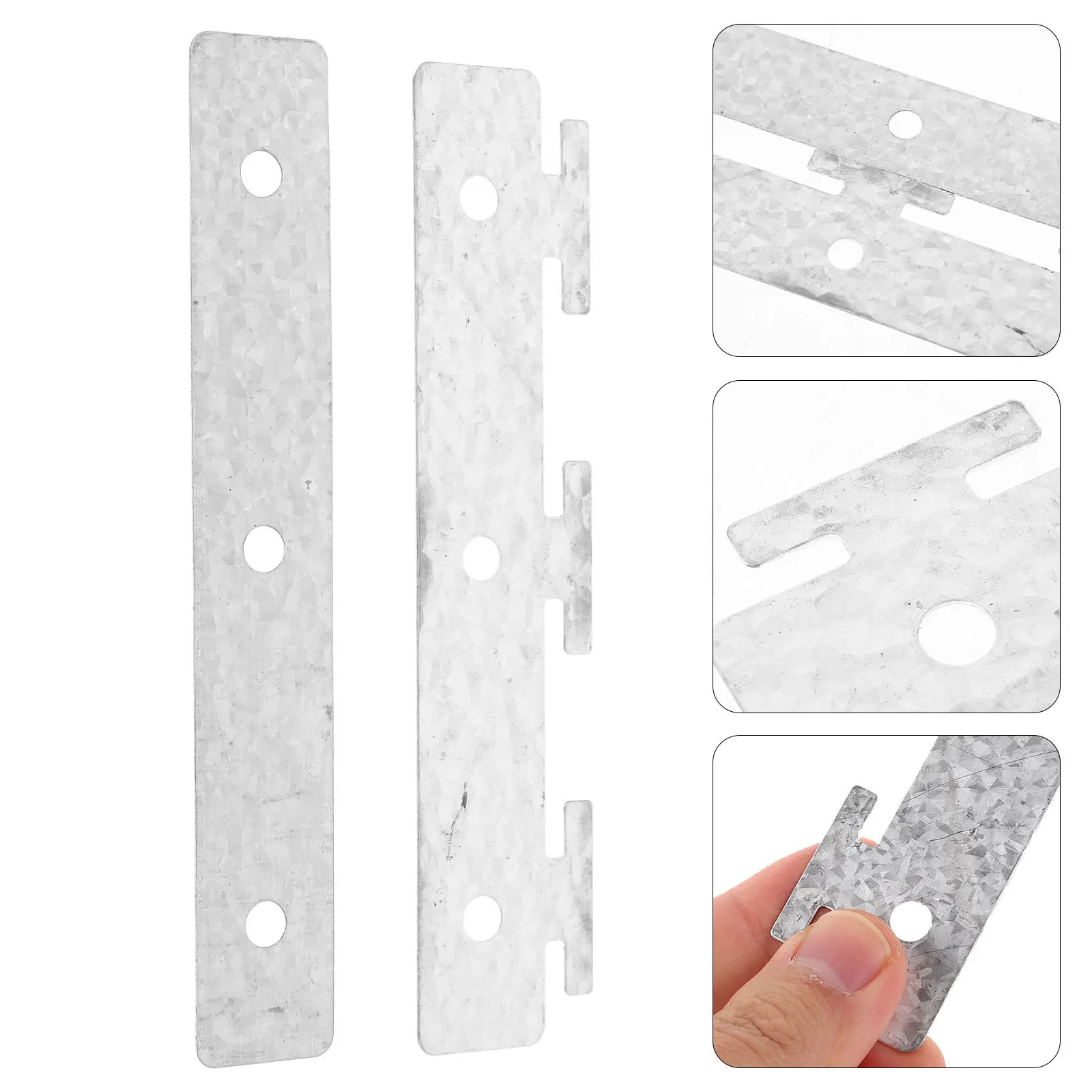 

5Pcs Universal Strip Curtain Mount Bracket Plastic Easy Install Hanger Precision Curtain Hardware Strong for Vinyl