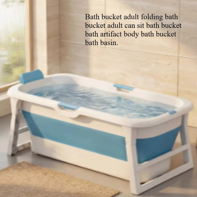 

Freestanding Foldable Bathtub Portable Japanese Ground Adult Foldable Bathtub Cold Lazy Klappbadewanne Erwachsene Hot Tub