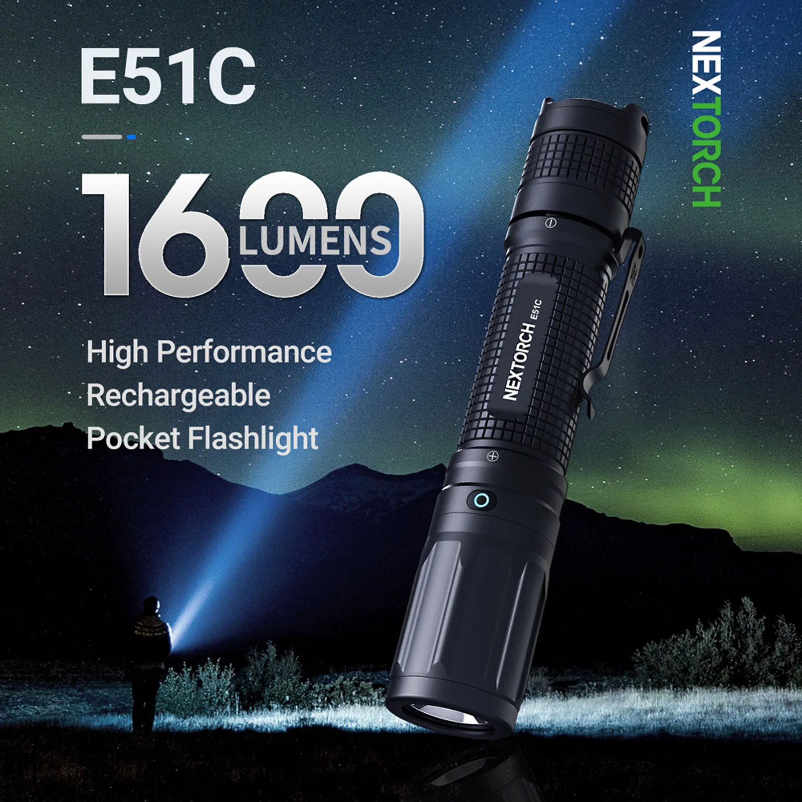 NEXTORCH E51C Linterna Táctica Recargable USB-C Alta Potencia - imagen 2