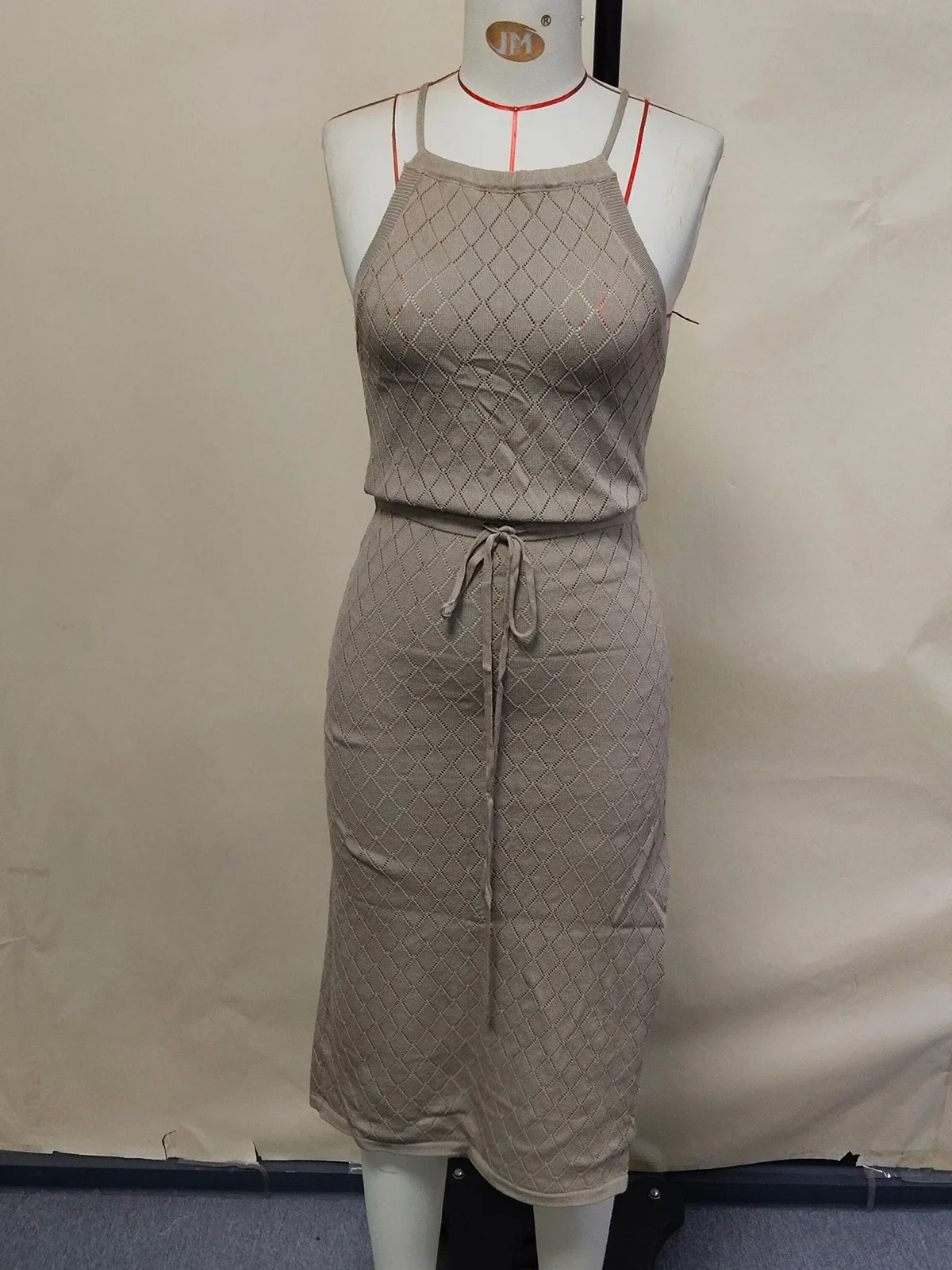 الرسن عارية الذراعين عالية الساق قطع الكروشيه محبوك تونك الشاطئ التستر التستر فستان الشاطئ ملابس الشاطئ الإناث النساء V5753