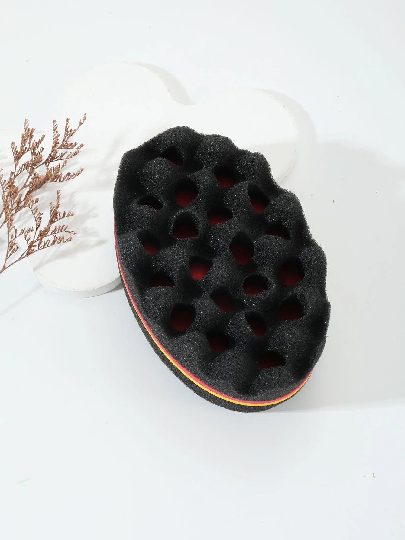 1 Stück professionelle Friseur-Magic-Bürste, langlebiger Schwamm, Bürste zum Stylen von afrikanisch gelocktem Haar, Haaraccessoire. – Detail 3