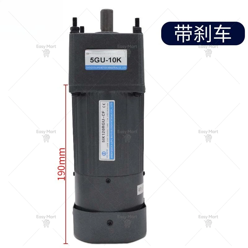 120W 220V AC gear motor/speed motor, fixed speed 5IK120RGN-CF 380V motor
