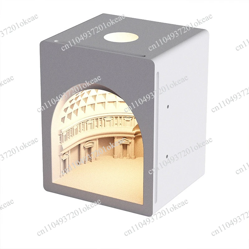 Bedside gypsum lamp embedded corner wall lamp wall-mounted led lamp induction