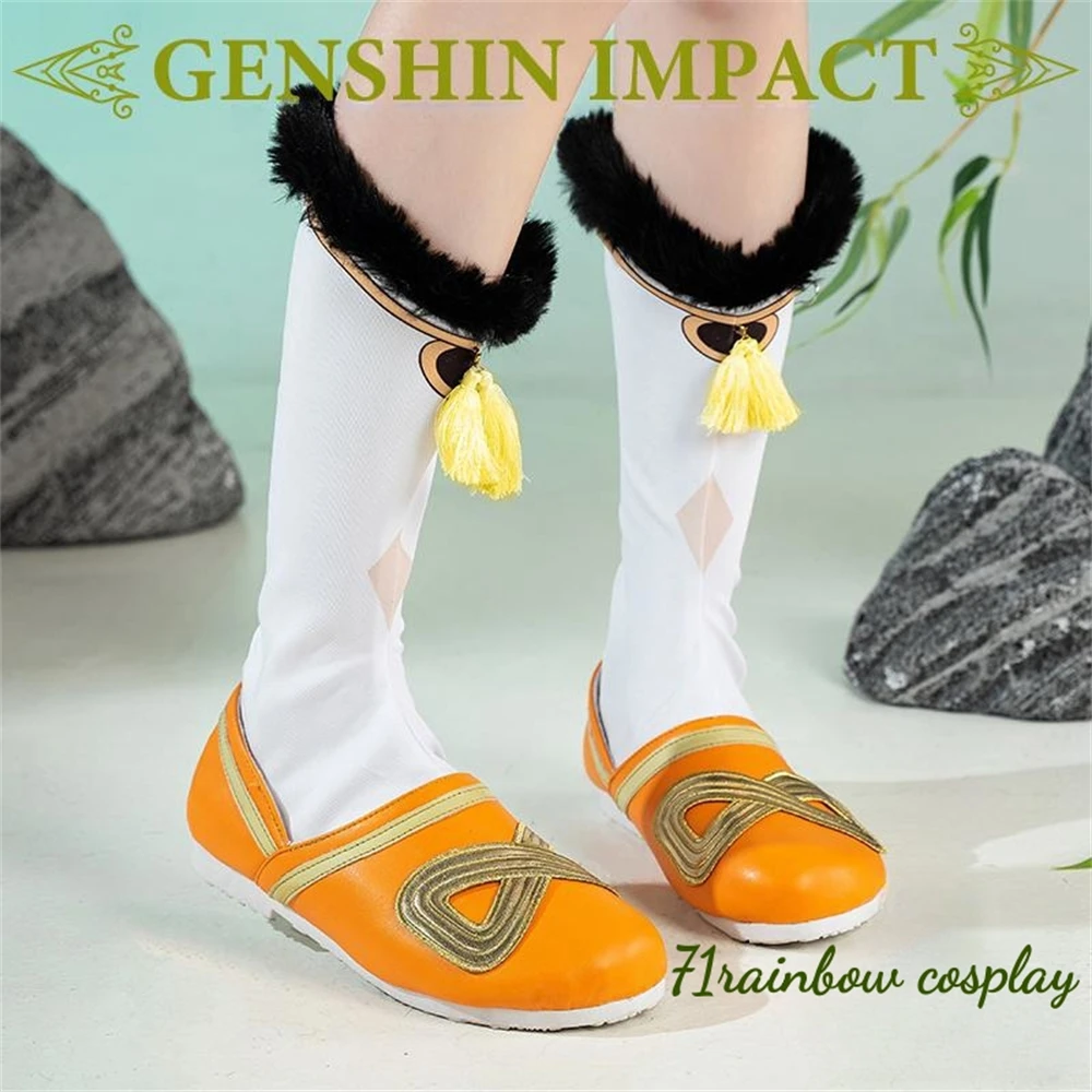 Yaoyao Cosplay Shoes Game Game Genshin Impact Yaoyao Cosplay Boots Christmas Cos Shoes