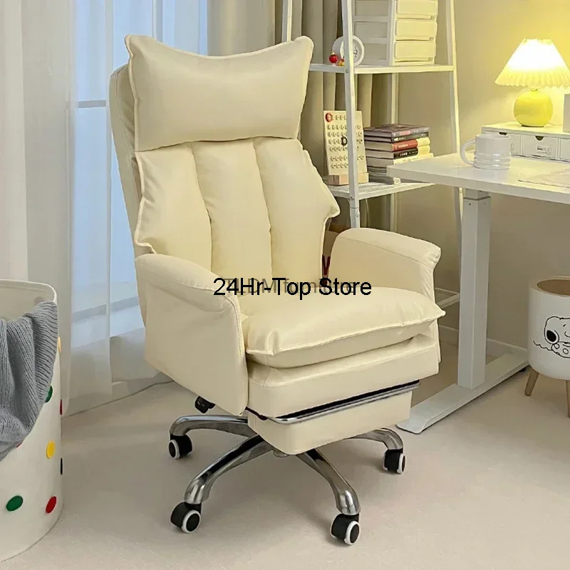 

Mobile Massage Office Chair White Gaming Pillow Ergonomic Modern Wheels Gaming Chair Stretch Elastic Silla Gamer Home Furniture