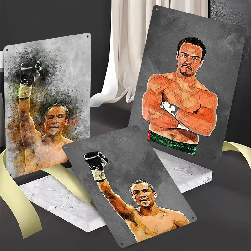Juan Manuel Marquez Boxer Metal Posters Custom Vintage Metal Signs Wall Art Retro Tin Plaque for Man Cave Home Decor Items House