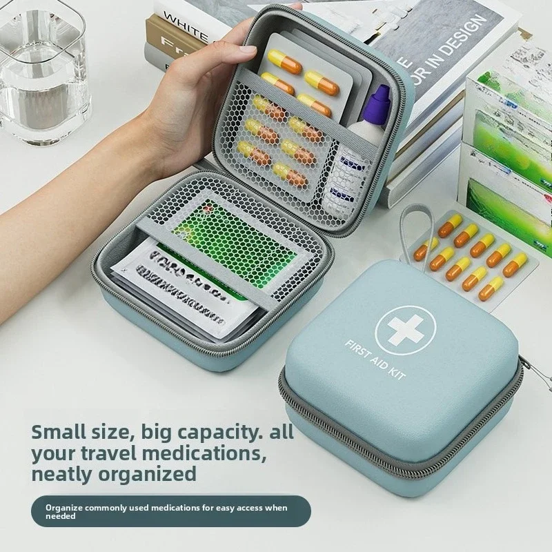 Portable First Aid Kit: Waterproof, Large-Capacity Medicine Storage, Travel, On-the-Go, First Aid, Students, School Dormitories