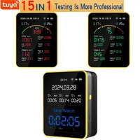 15 in 1 Tuya WIFI Air Quality Monitor Indoor Digital CO2 Detector Carbon Monoxide Sensor Pollution Co2 Pm2.5 Gas Analyzers