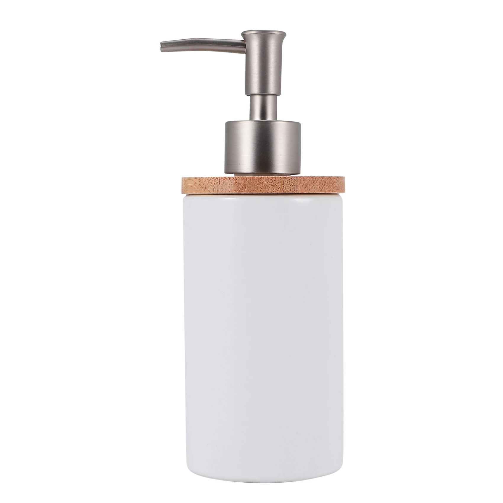 400Ml Ceramic Soap Dispenser, Nordic Style, Lotion Dispenser Soap Dispenser for Kitchen and Bathroom -White