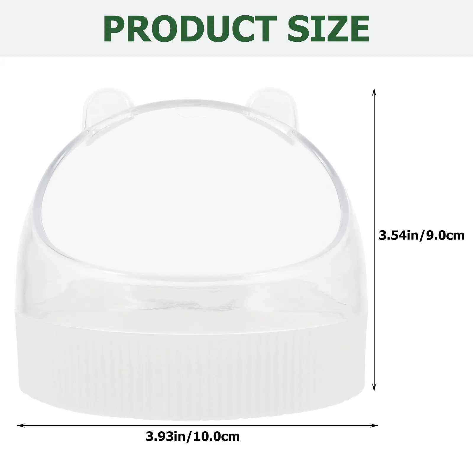 Acrylic Hamster Food Bowl Small Animal Feeding Dish Easy Wash Safe Material Rabbit Chinchilla Cage Pet Accessory Water Bowl view 5