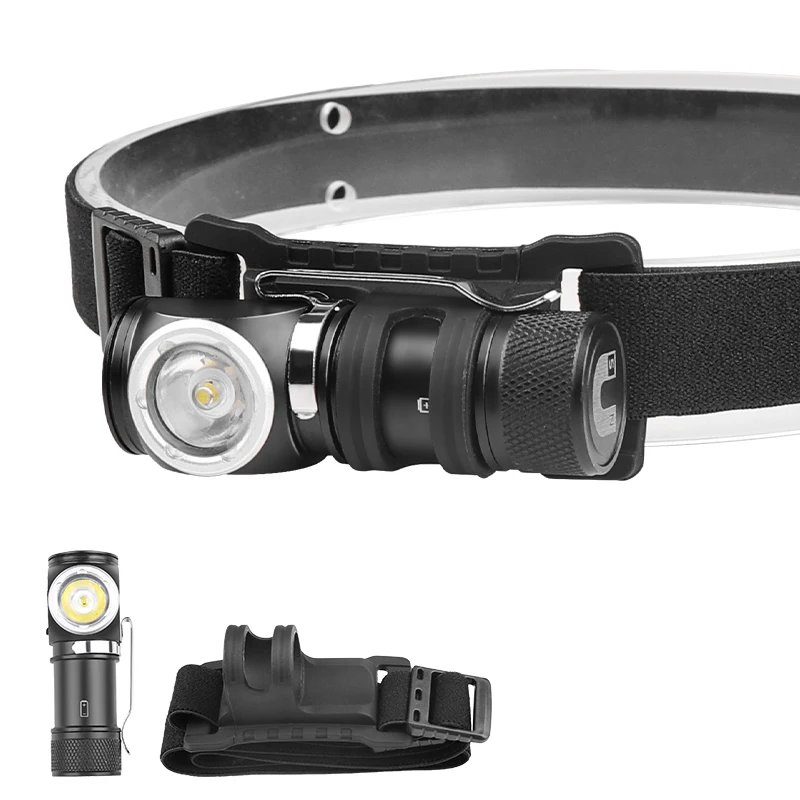 P8 LED 600LM Headlamp With Magnet Pen Clamp 700mAh 16340 Battery USB-C Rechargeable IPX4 Waterproof Portable Mini Headlight