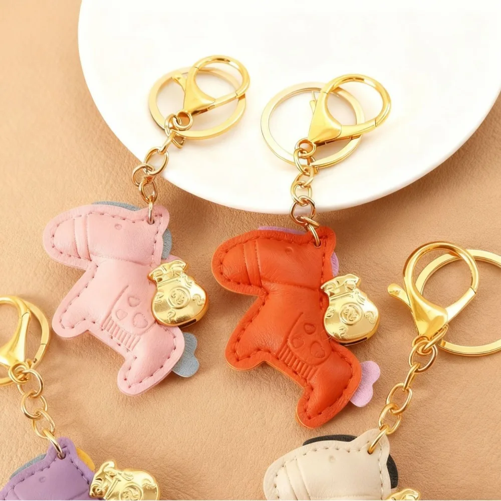 الموضة الملونة الحصان بولي Leather الجلود لطيف المفاتيح للنساء حقيبة قلادة ديكور المهر سلسلة مفاتيح سيارة كيرينغ Y2K المفاتيح اكسسوارات