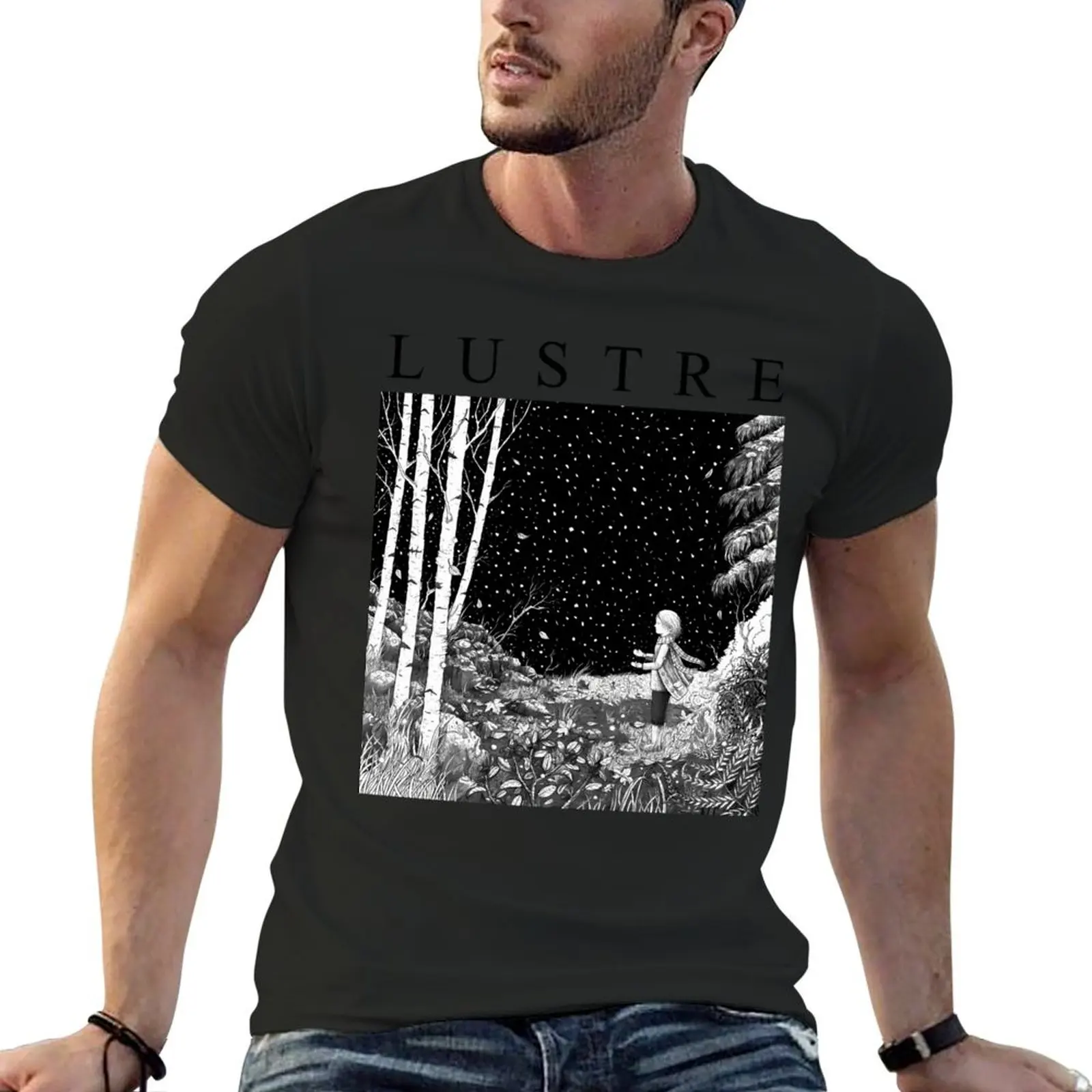 

Lustre Black Metal Dsbm Band T-Shirt plain plus sizes graphic t shirt vintage graphic t shirts plain white t shirts men