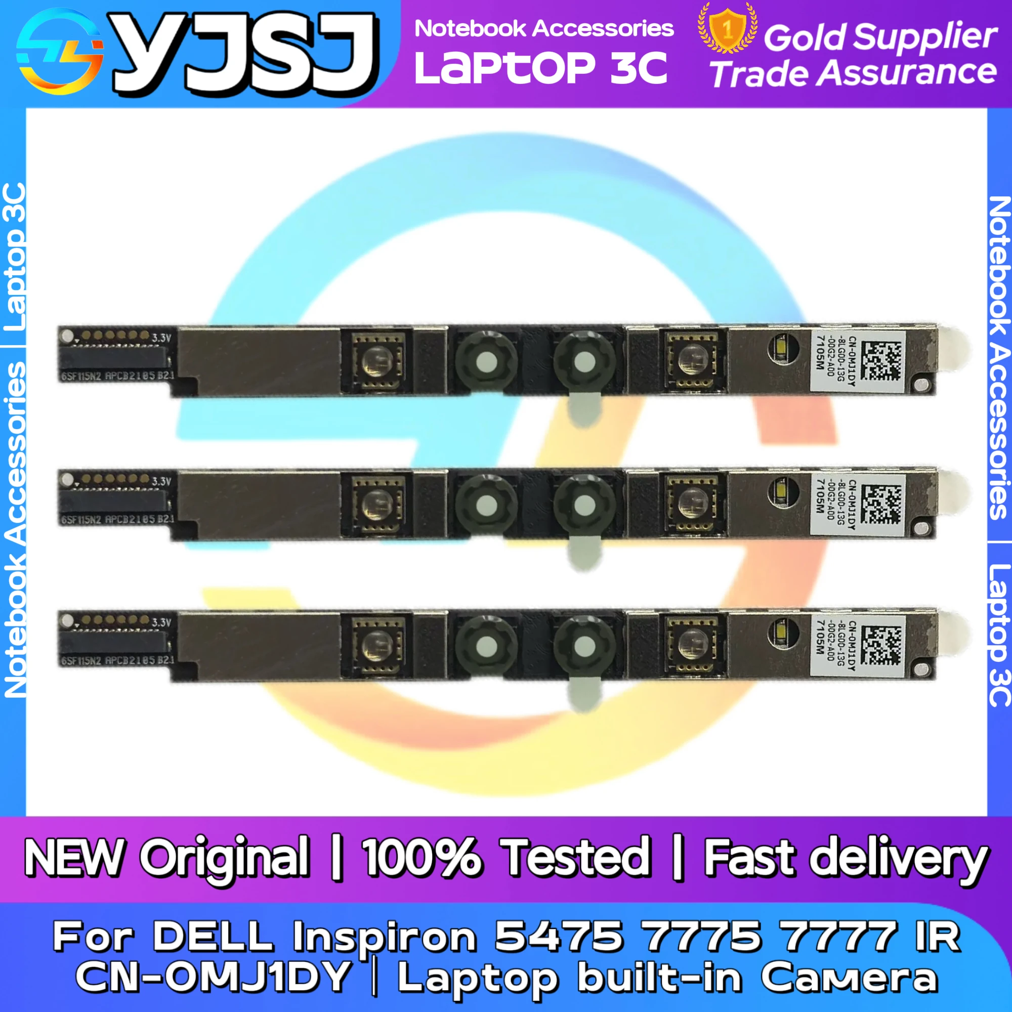 

New Original Laptop Notebook Camera For DELL Inspiron 5475 7775 7777 IR Front Camera CN-0MJ1DY Video Head Module