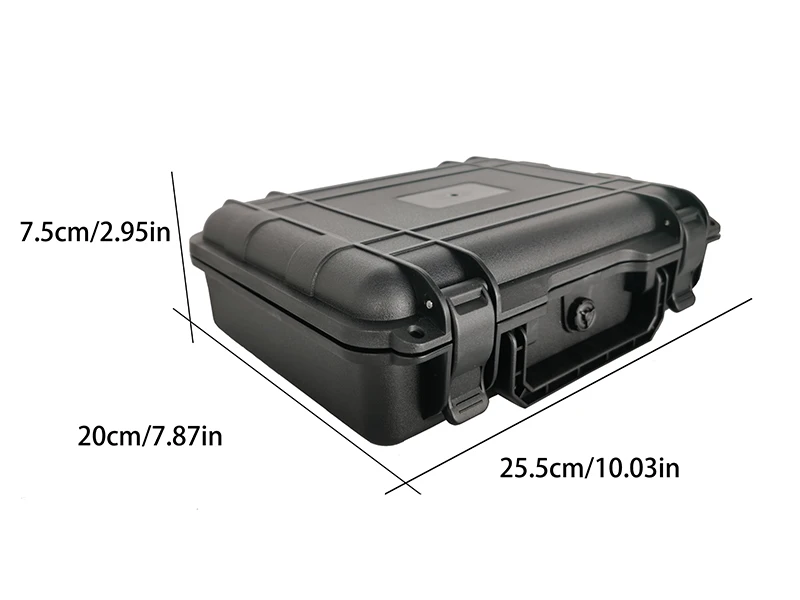 Protective Hard Case,Portable Rectangular Outdoor Toolbox,Photography Storage box,Durable Plastic Tool Case With Secure Latches