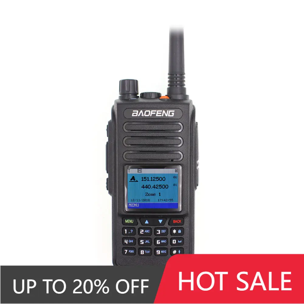 

radio DMR DM-1702 Dual band with GPS function amateur radio for security guard