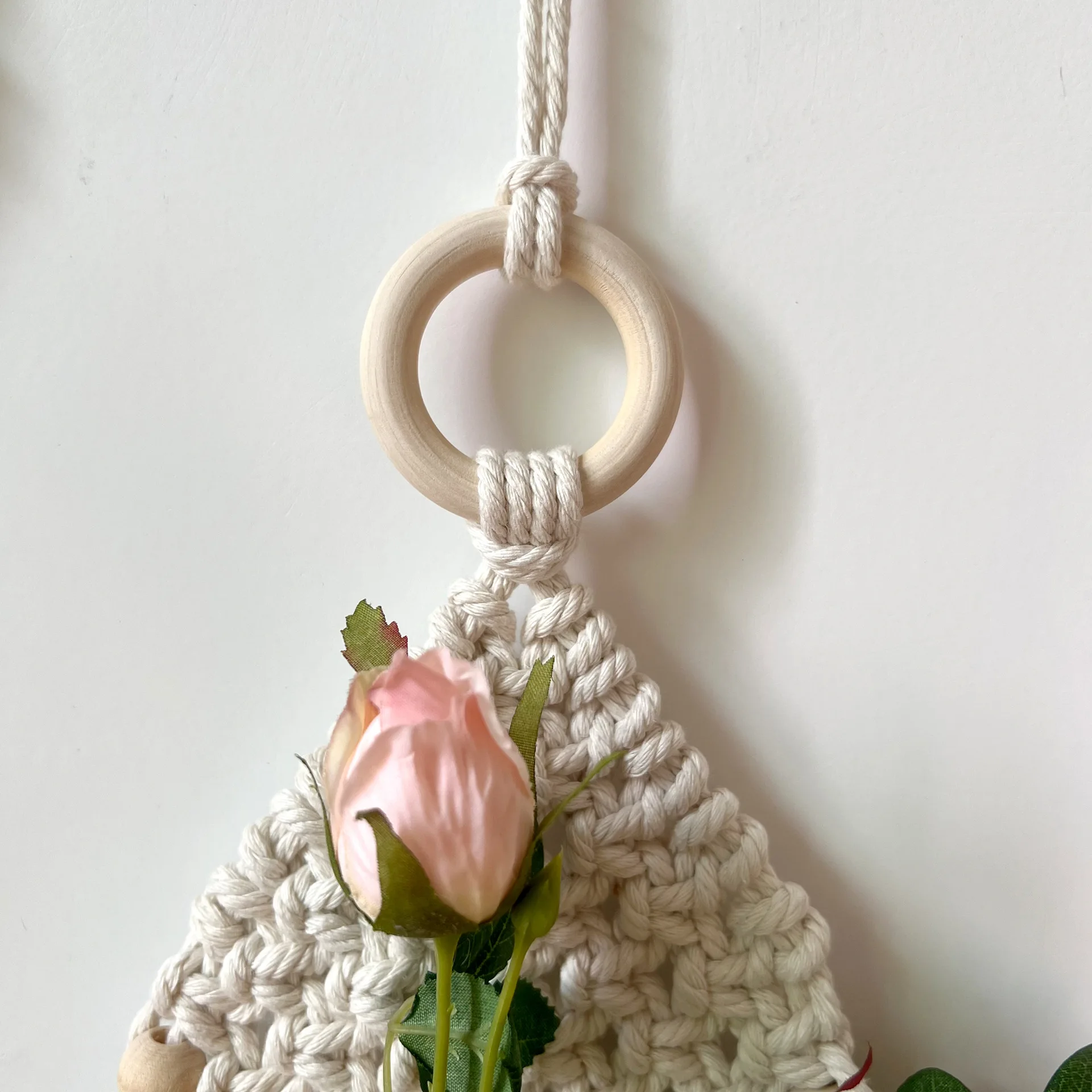Nordic handmade weaving DIY small bouquet tapestry homestay flower shop Bohemian green plant decoration