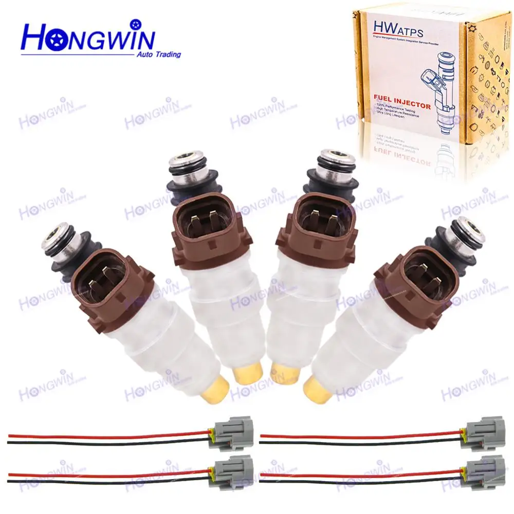 

4PCS 2320939015 FJ377 brand new Fuel Injector Nozzle Wire Plug For Toyota Hilux Land Cruiser 84212305 54212219 4G1589