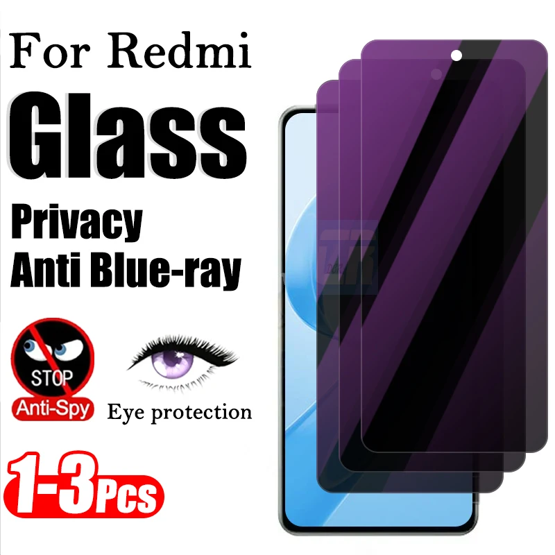 

1-3 шт. закаленное стекло с защитой от синего луча для Redmi K90 Pro Max K70 K60 Pro K50 K40 Gaming K80 Ultra Anti Spy Защитная пленка для экрана