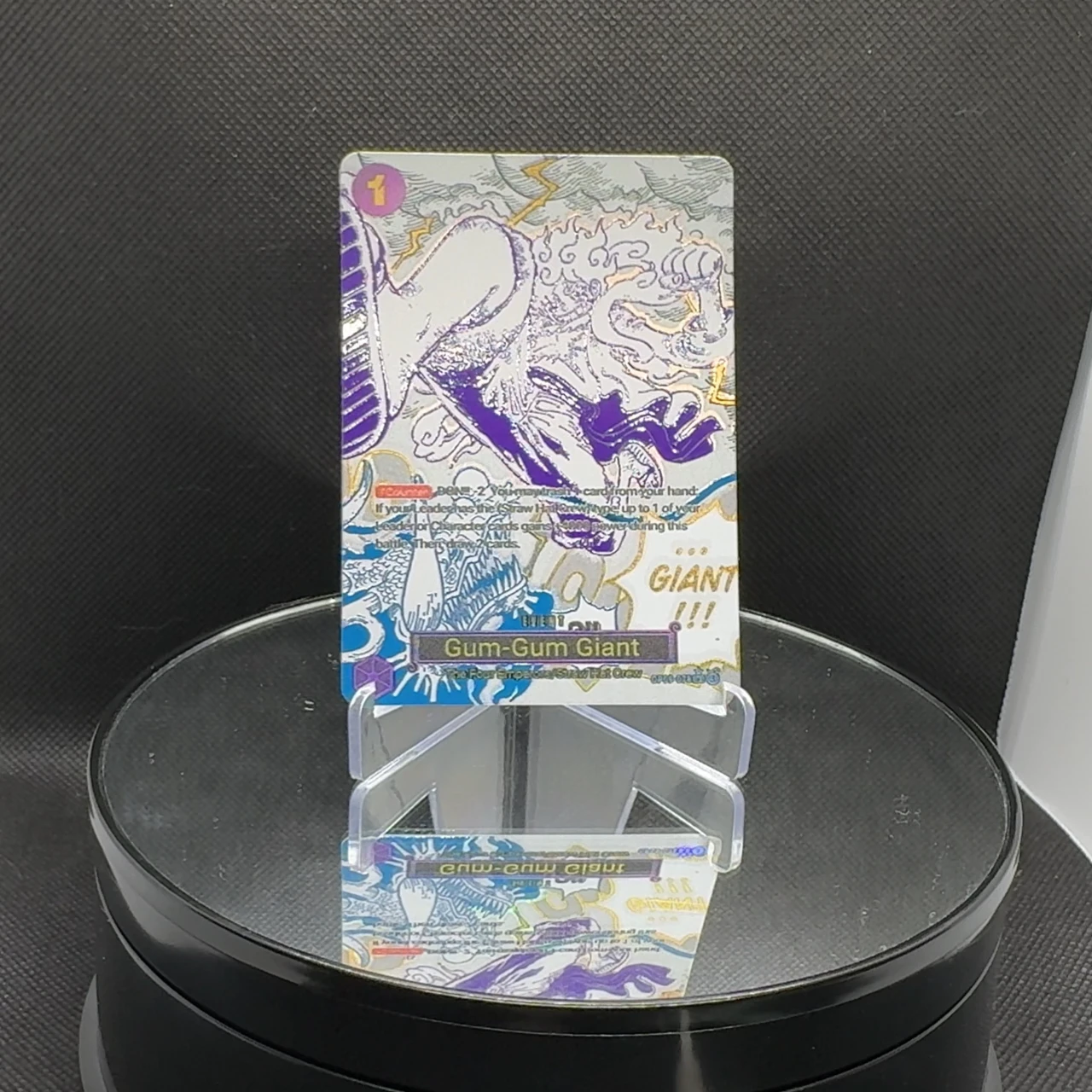 One Piece TCG OPCG English Gum-Gum Гигантская карта УФ-печать GGG Карта событий Текстурированная фольга Карты Коллекционные карты аниме