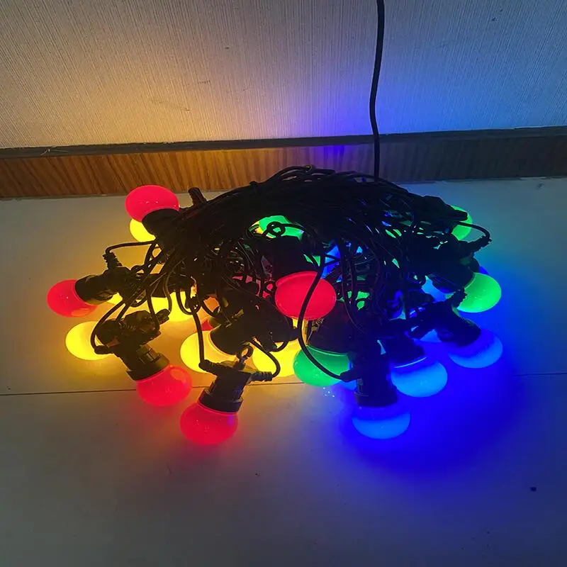 30 بكسل/سلسلة 5 سنتيمتر ثلاثية الأبعاد بكسل قابل للعنونة لمبة ميلكي غلوب DC12V/24 فولت IP68 RGB RGBW كامل اللون RGB/RGBW/RGBCCT 3 الأساسية سلك أسود