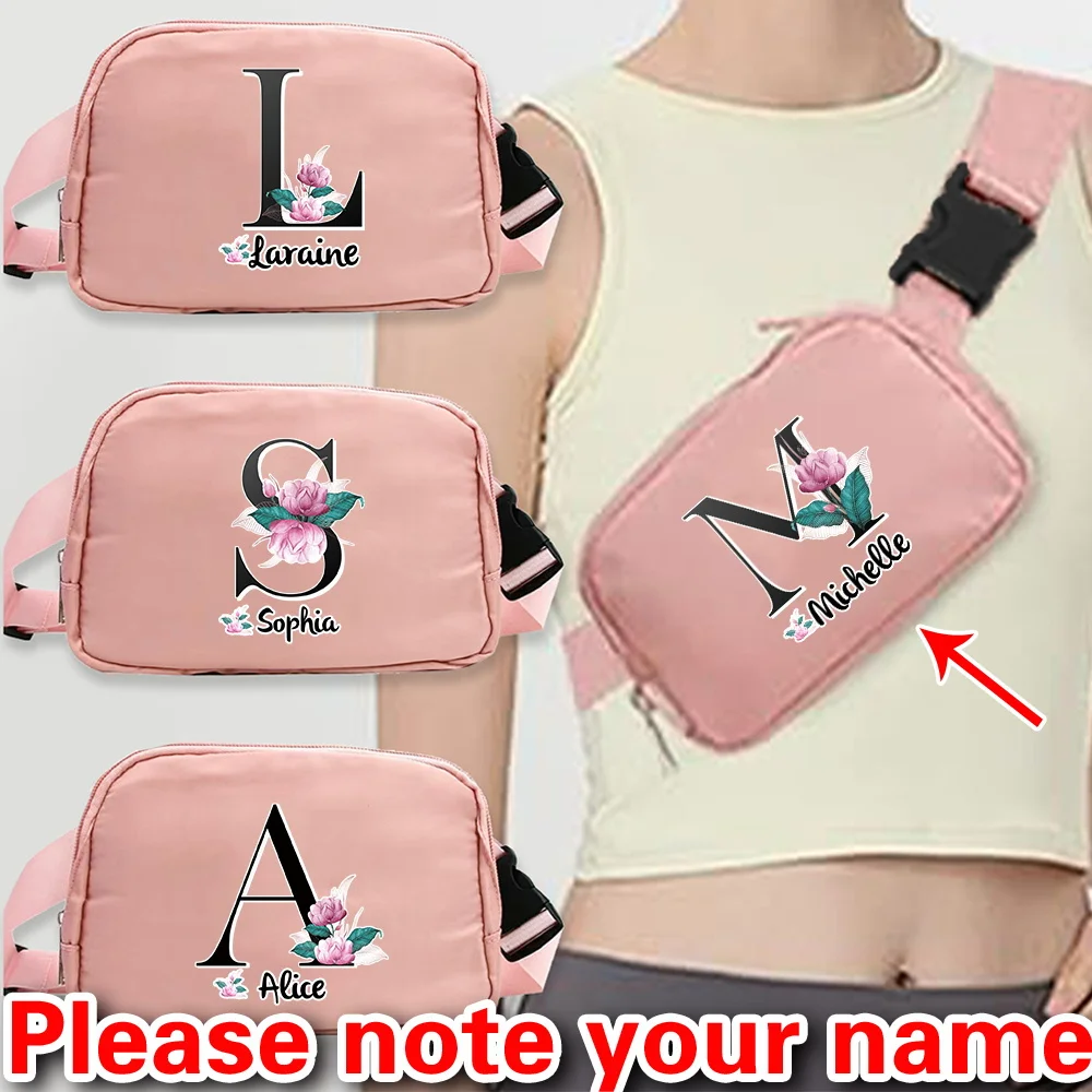 

Personalized Customization of Black Letter Waist Bag Multifunctional Waist Bag Fashionable Crossbody Bag