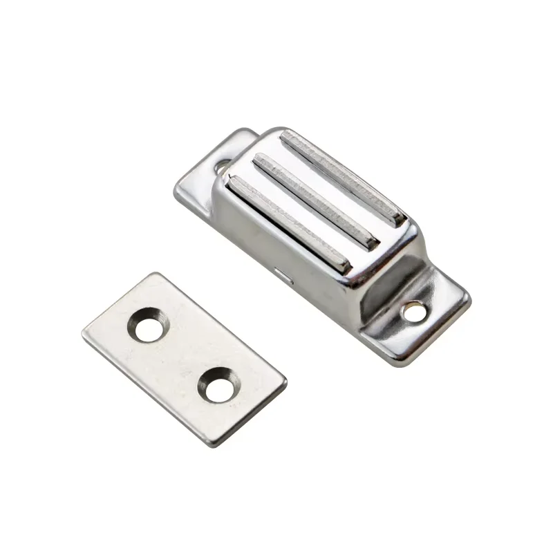 3pcs Stainless Steel Magnetic Lock Set for Electrical Control Cabinet Strong Side Suction Door Lock for Automation Equipment