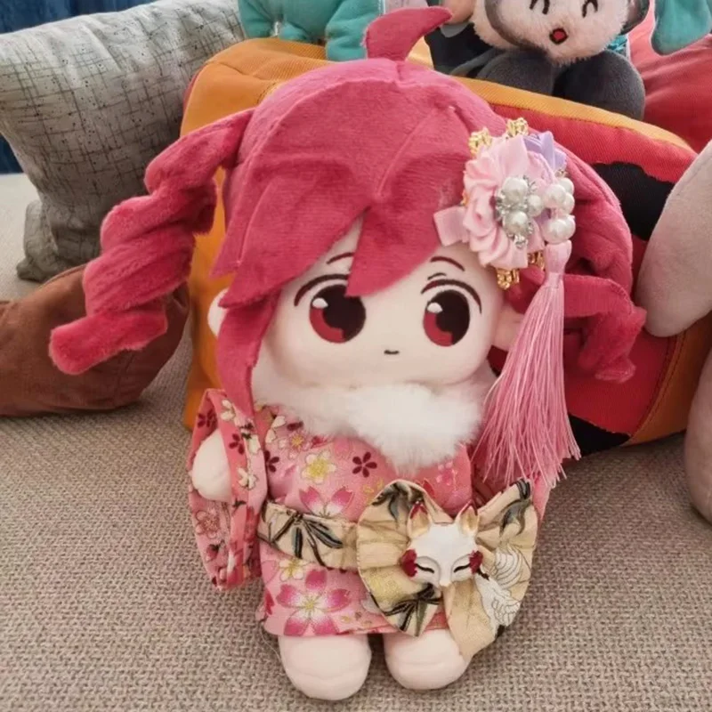 Kasane Teto Plush Toy Dress Up Changeble Clothes Stuffed Doll DIY Kimono Cosplay Soft Figure for Fans Birthday Christmas Gifts