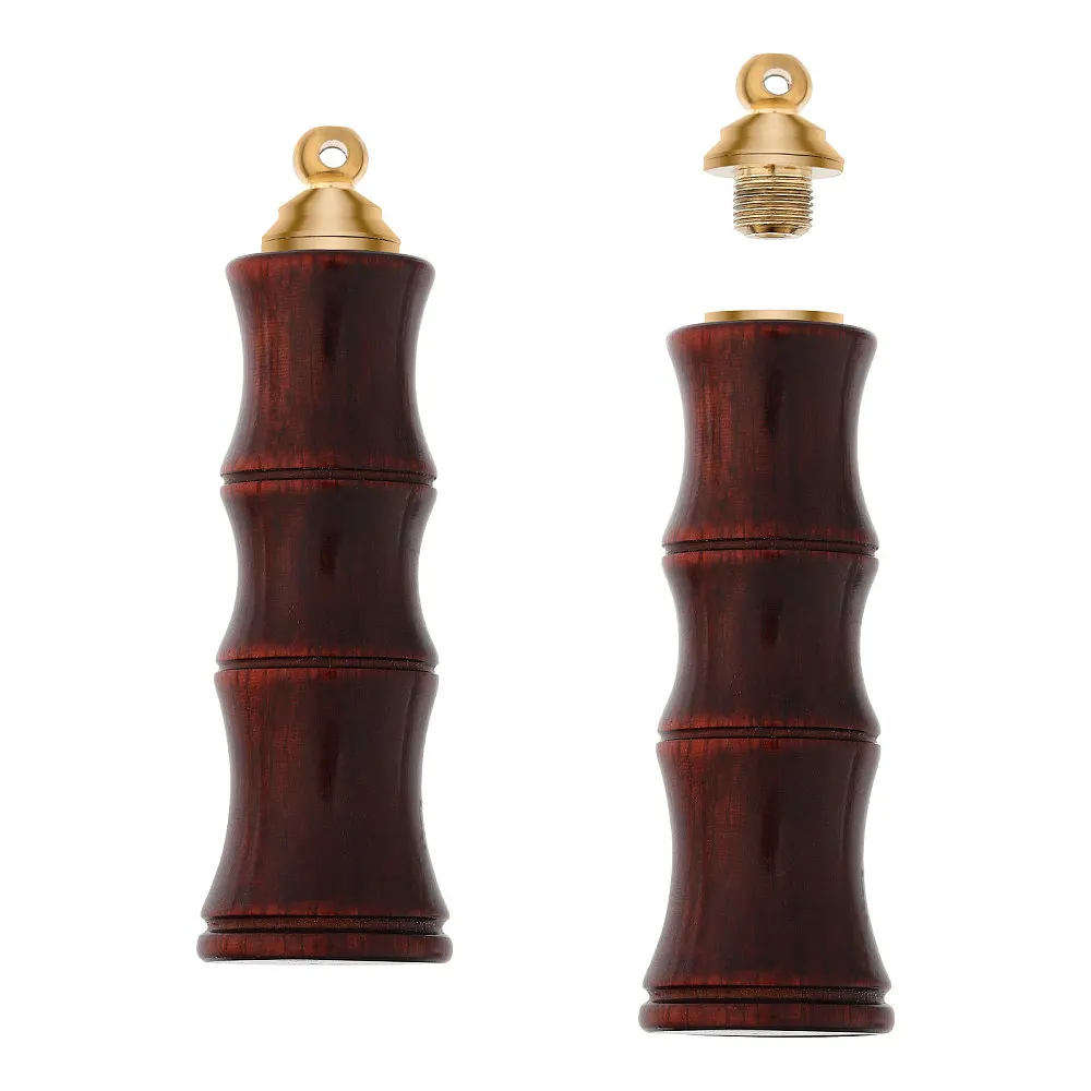 4Pcs Wooden Nut Box Pendants with Screw Cap Secret Canister Openable Charms for DIY Keychain Necklace Crafting Jewelry Making