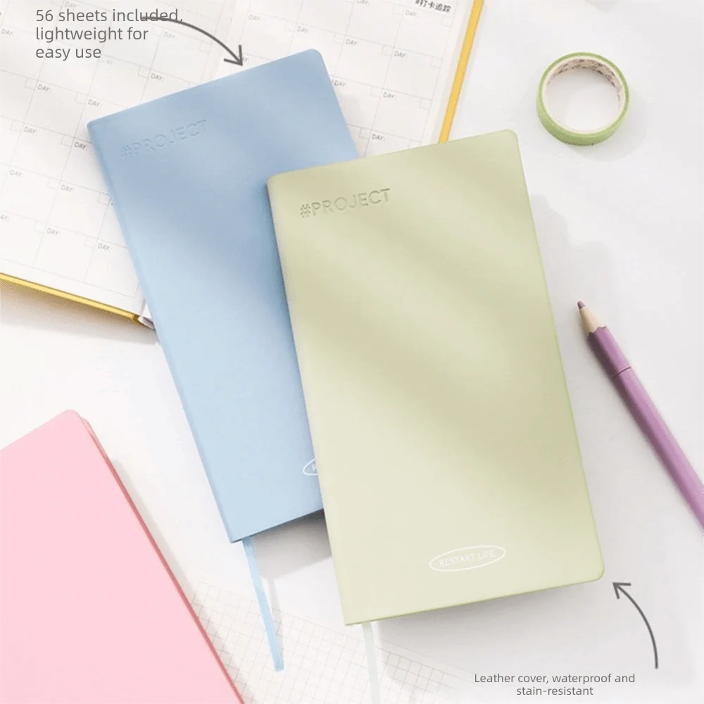 Robustes Mini-Timeline-Wochenplanbuch, tragbares, wasserdichtes Taschennotizbuch 2026 Wochenplaner