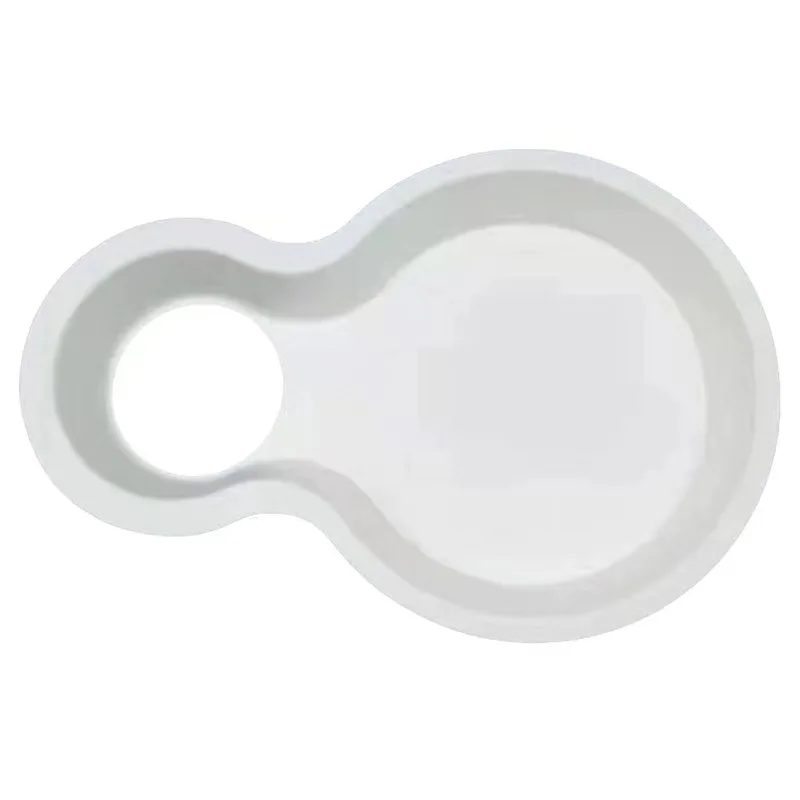 Customized. Disposable Degradable CityWalk Hot Dog Western Food Tray Two-Grid Coffee Drink Cup Shelf Thickened