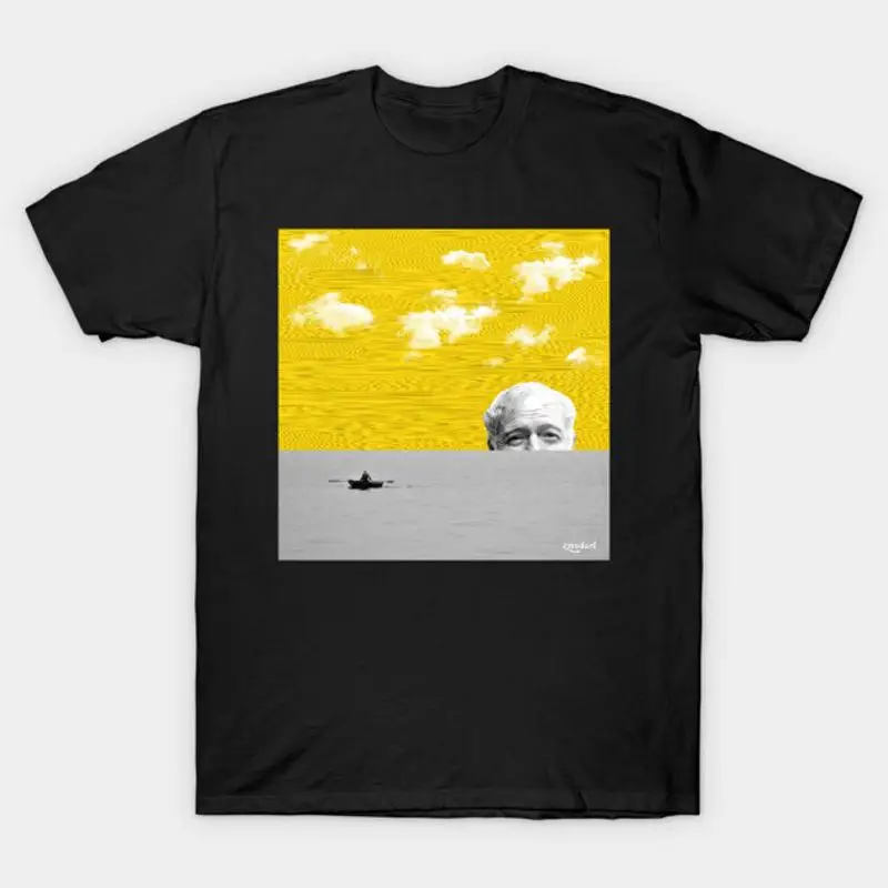 Ernest Hemingway Digital Collage Art T-Shirt