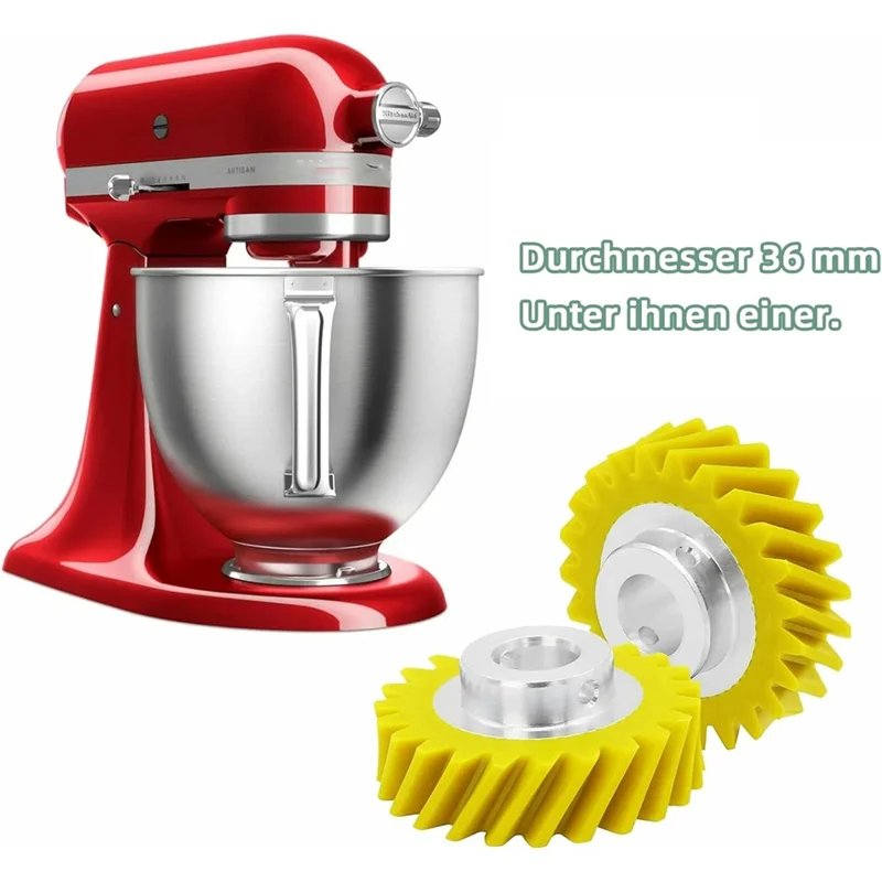 

【Распродажа!】Kitchenaid Запасные части W10112253 Червячная передача миксера и W10380496 Угольные щетки Запасная часть Червячная передача Доступ