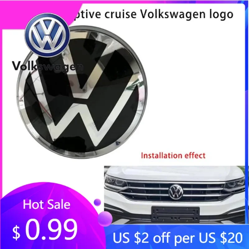 

For VW Volkswagen Jetta MK5 Golf ACC Radar Front Car Logo 2GM853601 Compatible for Volkswagen Golf 7 7.5 8 Polo Passat Arteon T-