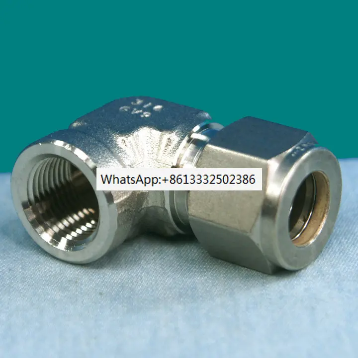 【 SS-810-8-6 】/Ferrule/Internal Thread Elbow 1/2in. x3/8in NPT