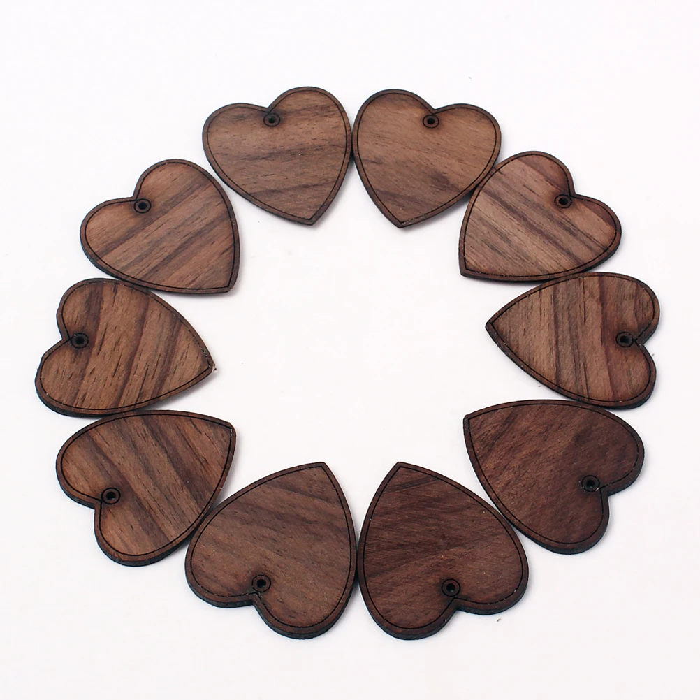

10 Pcs Heart Shaped Pick Guitar Plectrum Bass Accessories Bamboo Picks