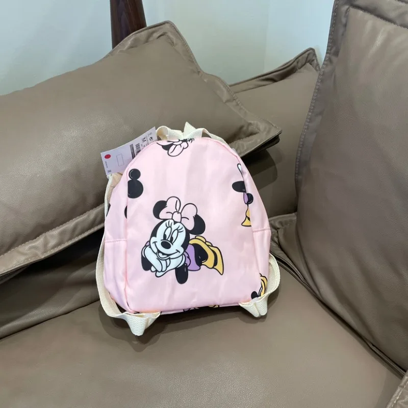 Disney Cartoon Cute Minnie Mouse Children\'s Backpack Kindergarten 3-7 Years Old Fashionable Casual Backpack