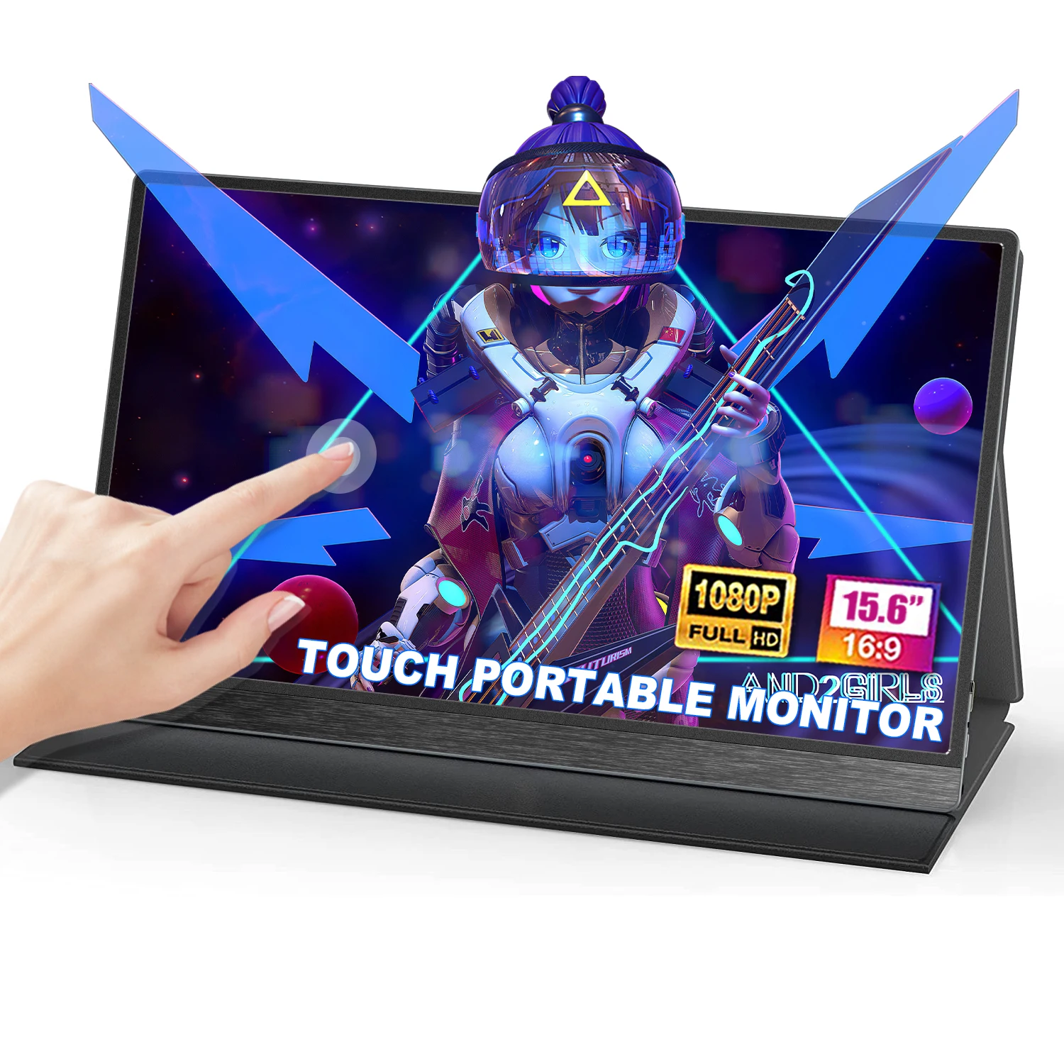 

OEM/ODM 1080P IPS 15,6-дюймовый портативный сенсорный монитор Full HDR ЖК-игровой монитор Расширенный экран для ноутбука